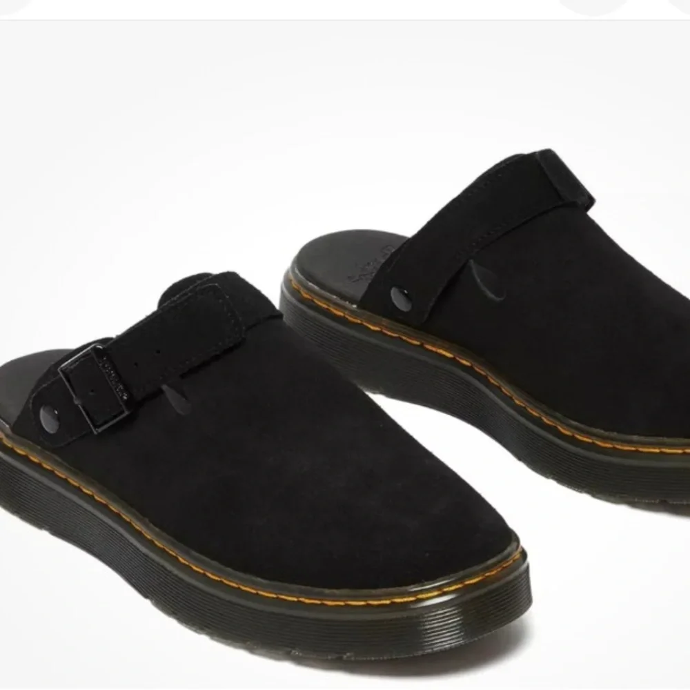 Dr. Martens Black Suede Mules - Picture 2 of 6